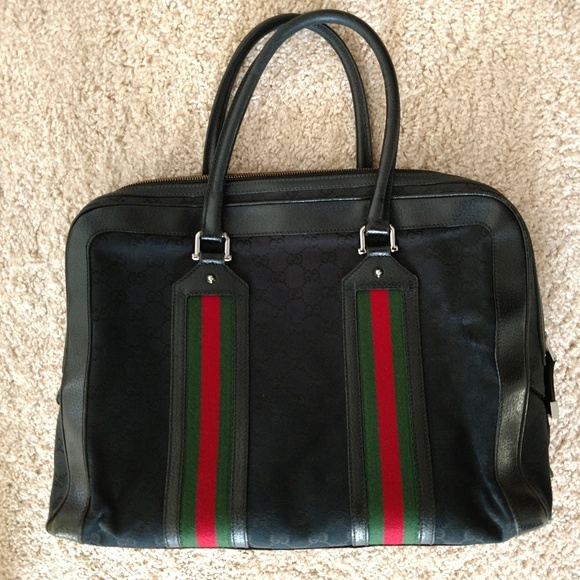 Pre-owned Authentic Vintage Gucci Travel Handbag - Picture 3 of 8